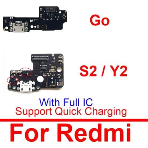 USB Charger Jack Connector Board For Xiaomi Redmi Go Y1 S2 Y2 Y1 Lite Pro Usb Plug Charging Port Dock Flex Cable Replacement