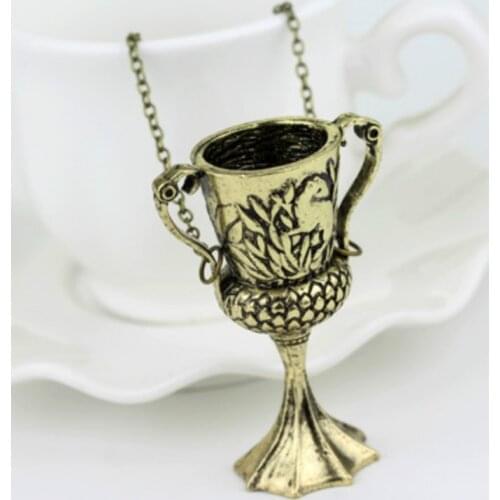 Movie Harried Vintage Fashion Wine glass Cup Necklace Cosplay toy winebowl model accessories woman man birthday gift toy