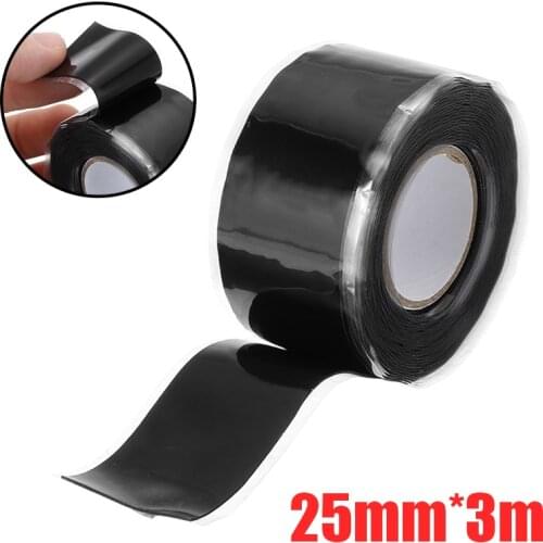 1pc Silicone Self Fusing Tape Repair Rescue Wire Hose Tape Bonding Water Pipes Waterproof Repair Accessories