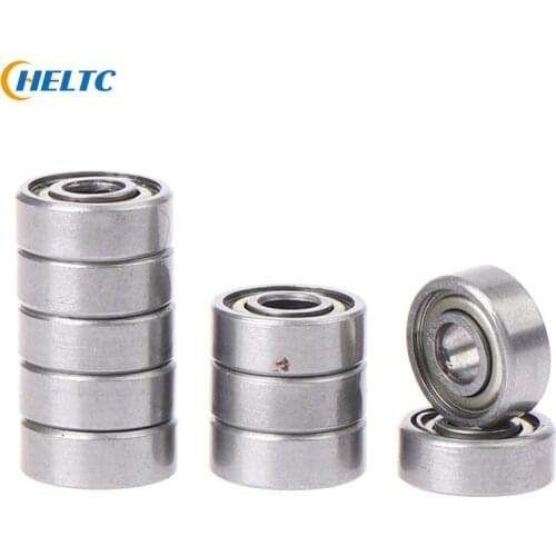 10pcS/Lot Deep Groove Spherical Carbon Steel Miniature Bearings Double Shielded Miniature High-carbon Steel Single Row 4 Models