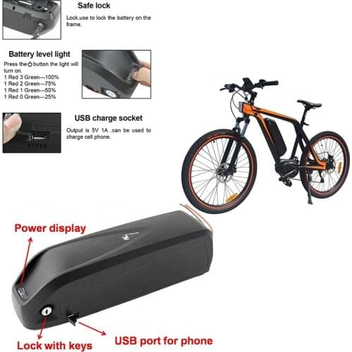 New 48v13S 5P for Samsung 18650 Hailong Electric Bicycle Battery, Powerful Lithium Battery with Cell Pack With 54.6v3A Charger