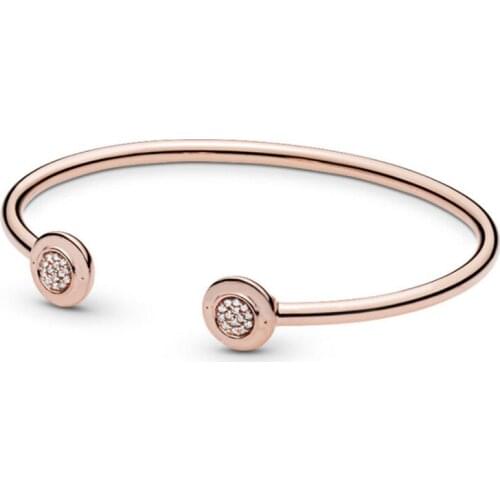 GChic Base Bangle Openwork Open Pan Bracelets Bangle Fit Bracelet Fashion Women DIY Bead Charm Pulseras Mujer Moda