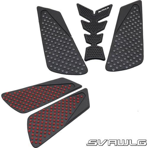 Black Motorcycle Sticker Tank Traction Pad Side Gas Fuel Knee Grip Protector Decal for Ducati 848 1098 1198 Pegatinas Moto