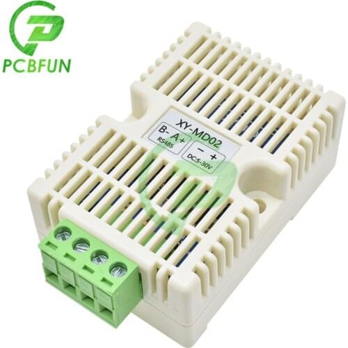 Temperature & Humidity Transmitter SHT20 Detection Sensor Module High Precision Monitoring Modbus RS485 Signal Analog Output