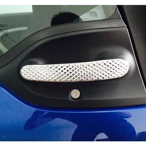 For Benz Smart Fortwo 2014 2015 2016 2017 ABS Pearl Chrome Car Decoration Door Handle Cover Trim Molding