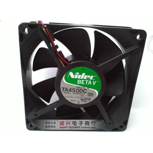 For Nidec 12038 12cm computer case fan 12v 0.77a b34659-57sny