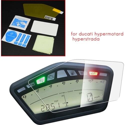 For Ducati Hypermotard Hyperstrada Motorcycle Instrument Blu-Ray Scratch Protection Film Dash Board Screen Protector