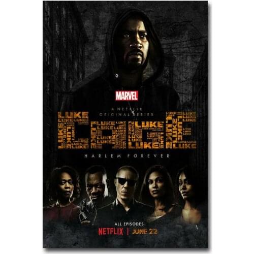 J0239 Luke Cage Season 2 Movie 2 Silk Poster Art Light Canvas Home Decoration