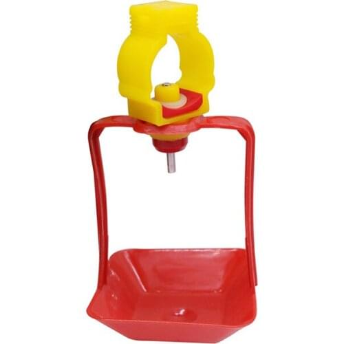 Chicken Nipple Drinker Hanging Cups Chicken House Drinking Water Cups Poultry Bird Cage Waterline 40 Sets Of 25mm