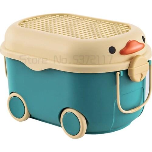 Childrens toy pulley storage box household baby clothes special finishing living room plastic LEGO storage box