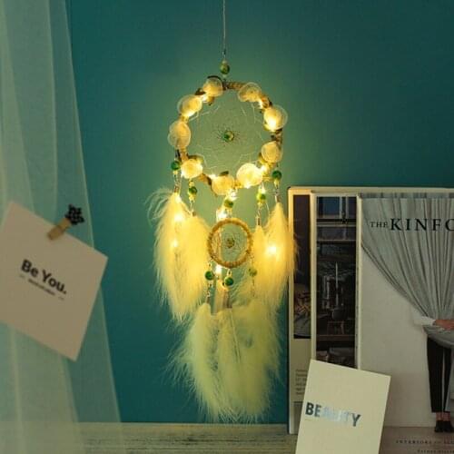 Dream Catcher National Feather Ornaments Lace Ribbons Feathers Girls Room Decor Dreamcatcher Home Decor and Wall Hanging