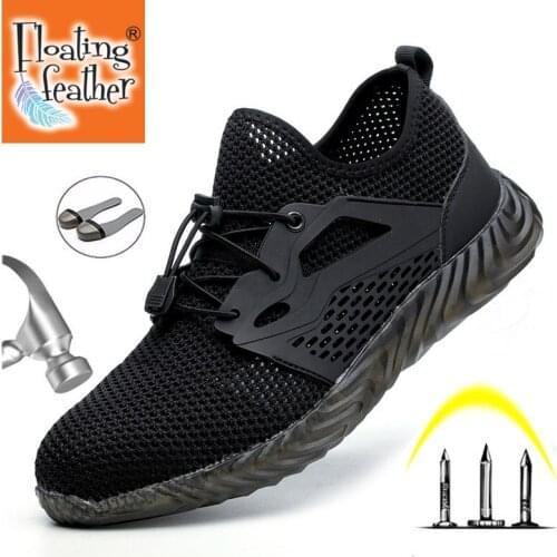 2021 Safety Work Shoes Boots For Men Male Protective Steel Toe Cap Boots Anti-Smashing Construction Safety Work Sneakers