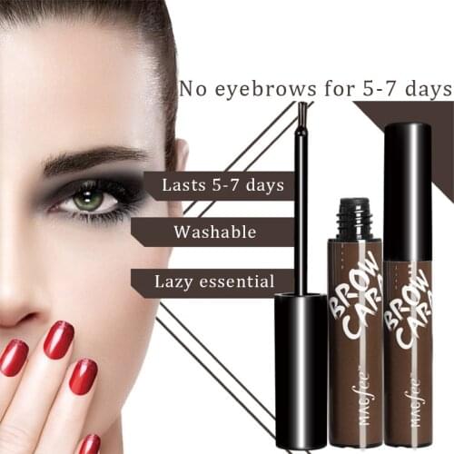 Eyebrow Brush Kits Eyebrow Gel Waterproof Peel Off Eyebrow Brown Tattoo Long-lasting Shadow Dye Eyebrow Makeup Women Cosmetics