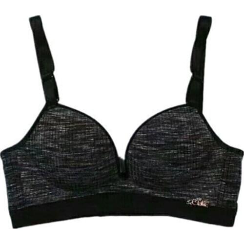 One piece Sexy women seamless lingerie bra thickened cup soft brassiere no steel support chest bra sleep underwear undies