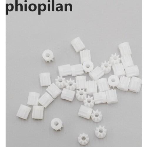 Phiopilan 0.5 modulus 8T 2A 8 Teeth 8-2A aperture=1.95mm Plastic Spindle Gear,Motor gear Model Car Gear fit to 2mm optical axis