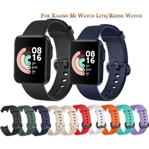 For Xiaomi Mi Watch Lite Global Version Silicone Strap Replacement Colorful Wristband for Redmi Watch Mi Watch Lite Smart Watch