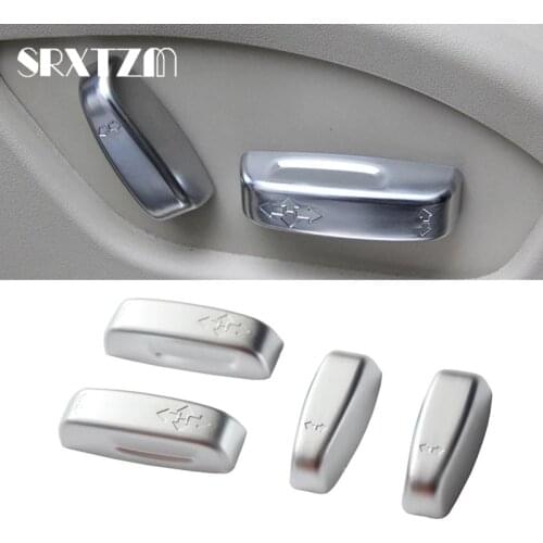 4Pcs Interior Seat Adjustment Switch Knob Button Cover Trim For Volvo XC60 XC70 V40 V60 S40 S60 C30 C70