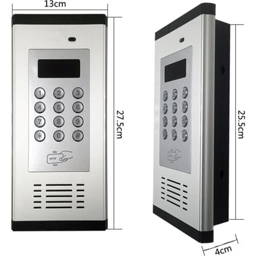 Access Control Alarm System 3G GSM Intercom Supports RFID Card for apartment working for 200 room owners K6