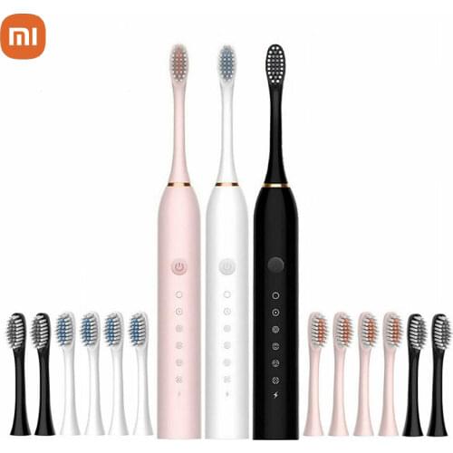 Sonic Tooth Brush Electric Toothbrush 6 Modes USB Rechargeable Waterproof Teethbrush With 4 Replacement Brush Heads For Travel