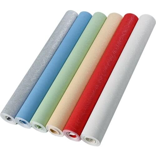 Modern Silk Wallpapers Home Decor Green Red Blue Yellow Waterproof Wall Paper 3D for Hotel Bar Shop Background Walls Mural