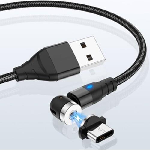 LED Magnetic USB Cable Fast Charging Type C Cable Magnet Charger Data Charge Micro USB Cable Mobile Phone Cable USB Cord