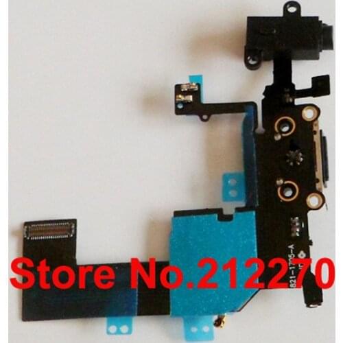YUYOND Original New Headphone Audio Charger Charging Data USB Dock Port Flex Cable For iPhone 5C Free Shipping