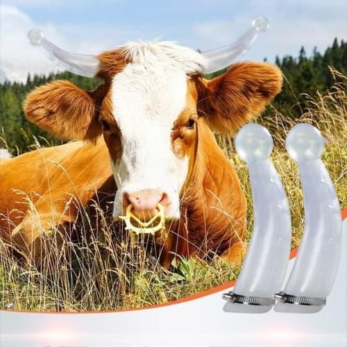 Silicone Ox Horn Protective Cover Calf Prevent Collision Tool of Cow Top Protection Silicone Horn Protects