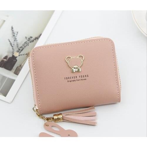 Female Genuine Leather bag Women Small Wallet Large Capacity Card Holder Lady Vintage Money Bag Female Zipper Coin Case Key Bag