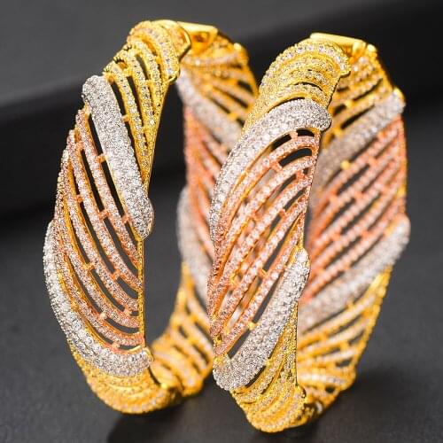 LARRAURI 2019 Women Earrings Holiday Party Occasion Hoop Earrings Top Shiny Cubic Zirconia Best Fashion Jewelry