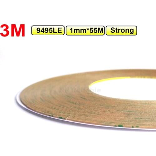 1.5mm*55M*0.17mm) High Strength 3M 9495LE 300LSE Clear Adhesive Tape for Phone Tablet GPS Touch Screen Windows Display Lens