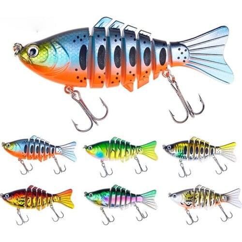 1pcs 15.6g/10cm Sinking Wobblers Fishing Lures Jointed Crankbait Swimbait 7 Segment Hard Artificial Bait for Fishing Tackle Lure