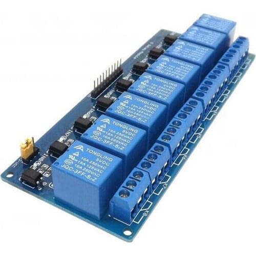 1PCS/Lot 8 Channel Relay Module 5V/12V 8-channel Relay control board with optocoupler
