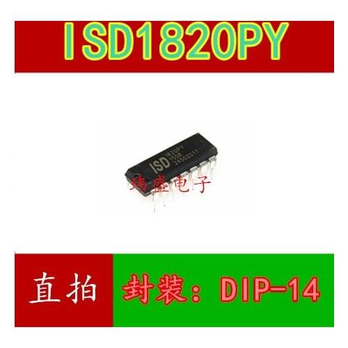 10pcs ISD1820PY DIP-14