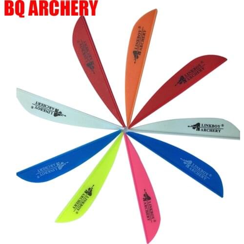 36pcs Archery Arrow Plastic Vanes 2.8inch for Compound Traditional Bow Carbon Arrows Shaft Hunting Shooting Archery Accessories