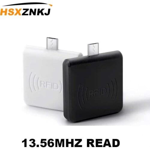 Free Shipping Home Mini RFID Reader Support WIndows / Android Phone 13.56MHZ NFC Card smart chip Card OTG Reader 1pcs