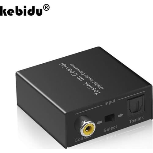 Digital Audio Converter Optical SPDIF Toslink to Coaxial Splitter Bi-derectional Swither Coaxial to Optical SPDIF Toslink