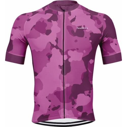 RUNCHITA Summer Mens Short Sleeve Cycling Jersey Pro Team MTB Road Bike Cycle Tops Clothing Quick dry