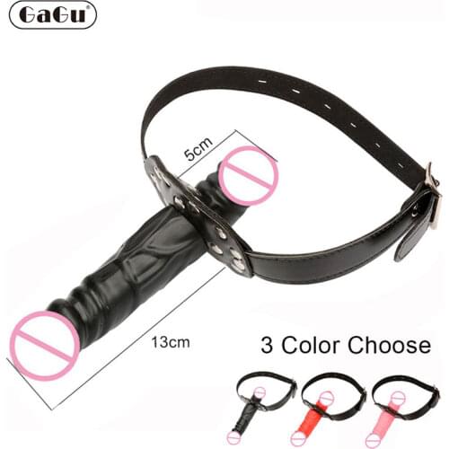 Gagu Silicone Penis Gag Bdsm Gag Mouth Bondage Dildo Plug Oral Erotic Toys Sex toys For Couples Adult Game "mouth plug" gag ball