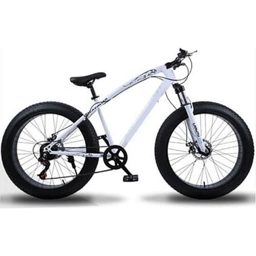 Aluminum Alloy Mountain Bicycle For Men And Women 24 Inch Cross Country Beach Snowmobile 4.0 Super Large Wheel Double Disc Brake