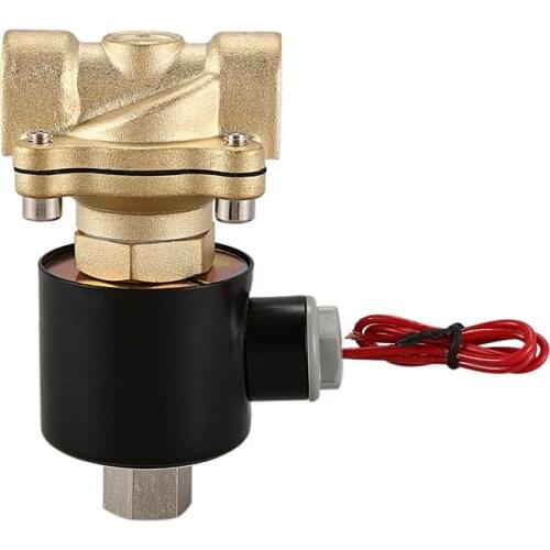 Hot Normally Open N/O Brass Electric Solenoid Valve 220V Pneumatic Valve for Water Oil Gas