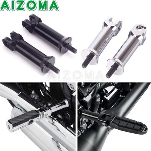 1 Set Passenger Foot Pegs Support Mount Motorcycle Footrest Clevis Kits For Harley Softail Slim Sport Glide Low Rider Breakout