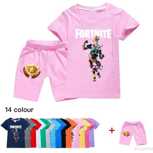 Fortnites Fashion Kids Clothing Set Children Clothes Sets Cartoon Baby Boys Girls Outfits Teenagers Boys Sports Suit