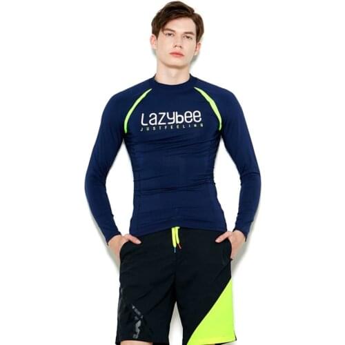 Men Water Sports Quick Dry Rash Guard UV Protection Nylon Lycra Surfing Swimwear