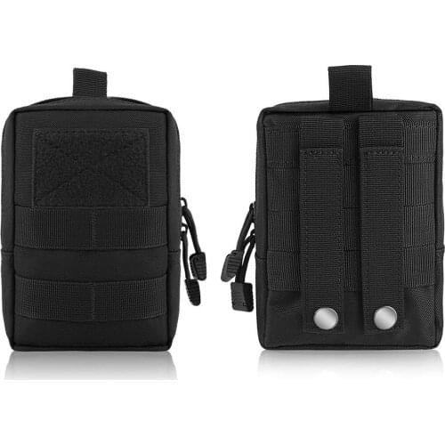 Outdoor Military Tactical Waist Bag Multifunctional EDC Molle Tool Zipper Waist Pack Accessory Durable Belt Hunting Pouch