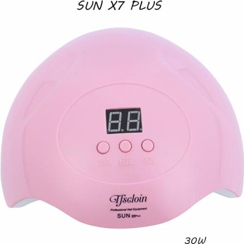 NEW 30W SUNX7 Plus UV LED Lamp Nail dryer For All Gels 15 LEDs Polish Timer 30/60/99s For Nail Lamp Automatic inductio