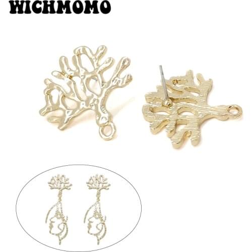 New 25*26mm 6pieces/bag High Quality Zinc Alloy High Trees Earring Base Connectors Linkers for DIY Earring Jewelry Accessories