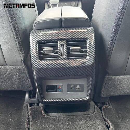 Armrest Box Rear Seat Air Condition Vent Outlet Cover Trim For Nissan Rogue X-trail 2021 2022 Interior Accessories Car Styling