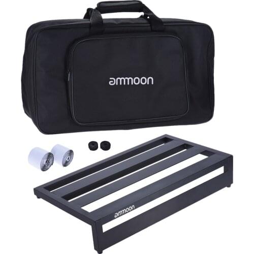 Ammoon DB-3 Portable Guitar Effect Pedal Board Pedalboard Aluminum Alloy with Carrying Bag Pedals Mounting Tapes