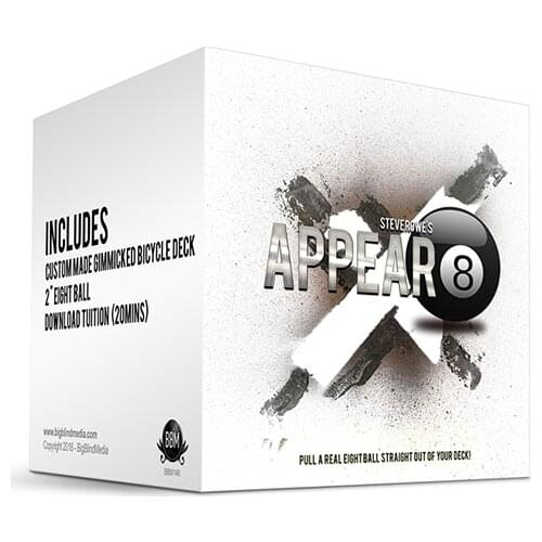 Appear-8 (Gimmicks) by Steve Rowe - Card Magic Trick,Street Magic,Illusion,magic props,funny