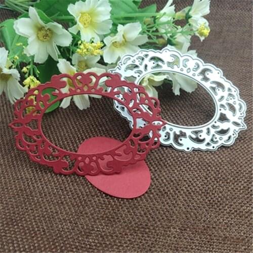 Frame Lace Metal Cutting die keychain shaker Heart Paper Key Chain Scrapbook Paper Craft Card Punch Art Knife Cutter